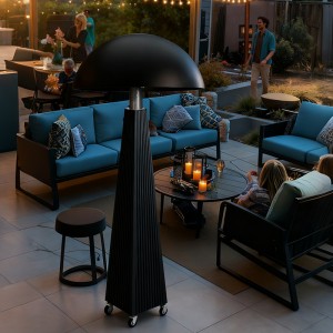 Black Electric heating lamp