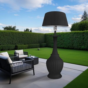 Black gas heating lamp