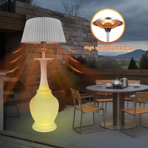 Gas heater lamp Winter Smart Outdoor Heater Lamp Gas-Fueled Heating Adjustable Colorful Lights PE Material Waterproof