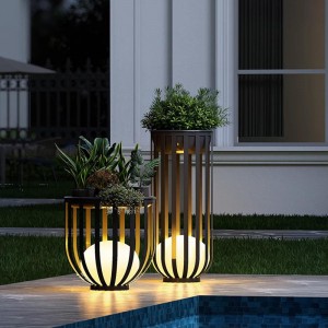 Solar Wrought iron lighting