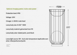 Solar Wrought iron lighting