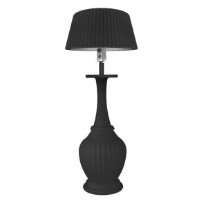Black gas heating lamp
