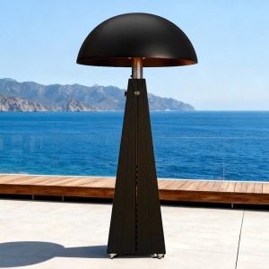 Black gas heating lamp