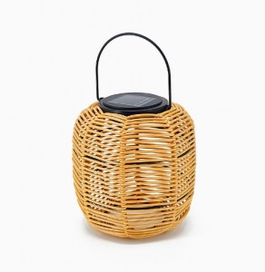 Solar hand-made rattan lanterns