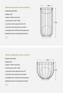 Solar Wrought iron lighting
