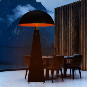 Black Electric heating lamp