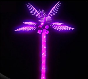 New type of outdoor waterproof artificial light-emitting diode coconut tree holiday decoration palm tree light
