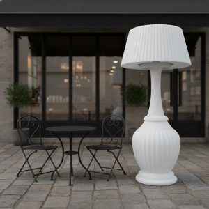 White Electric heating lamp