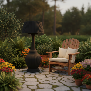 Black Electric heating lamp