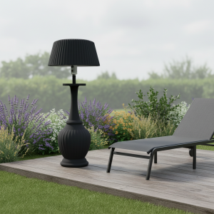 Black gas heating lamp