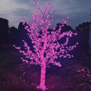 LED Crystal Flower Tree Lights – Weatherproof Outdoor Decor for Hotels & Events | Huajun