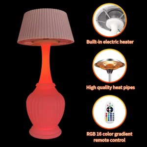RGB Illuminated colour changing fully heated floor lamp Huajun