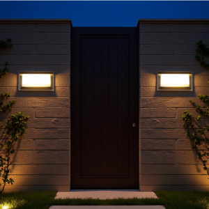Solar-Powered Wall Lights: Monochrome Minimalism Meets Weather-Resistant Design |Huajun