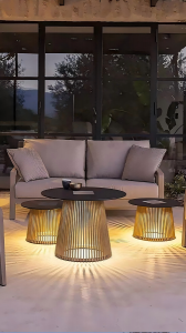 Solar LED Coffee Table：Solar Powered with Built-in Rechargeable Battery desk lamp solari professionali、Huajun