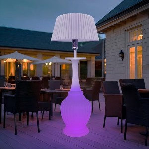 Gas heater lamp Winter Smart Outdoor Heater Lamp Gas-Fueled Heating Adjustable Colorful Lights PE Material Waterproof